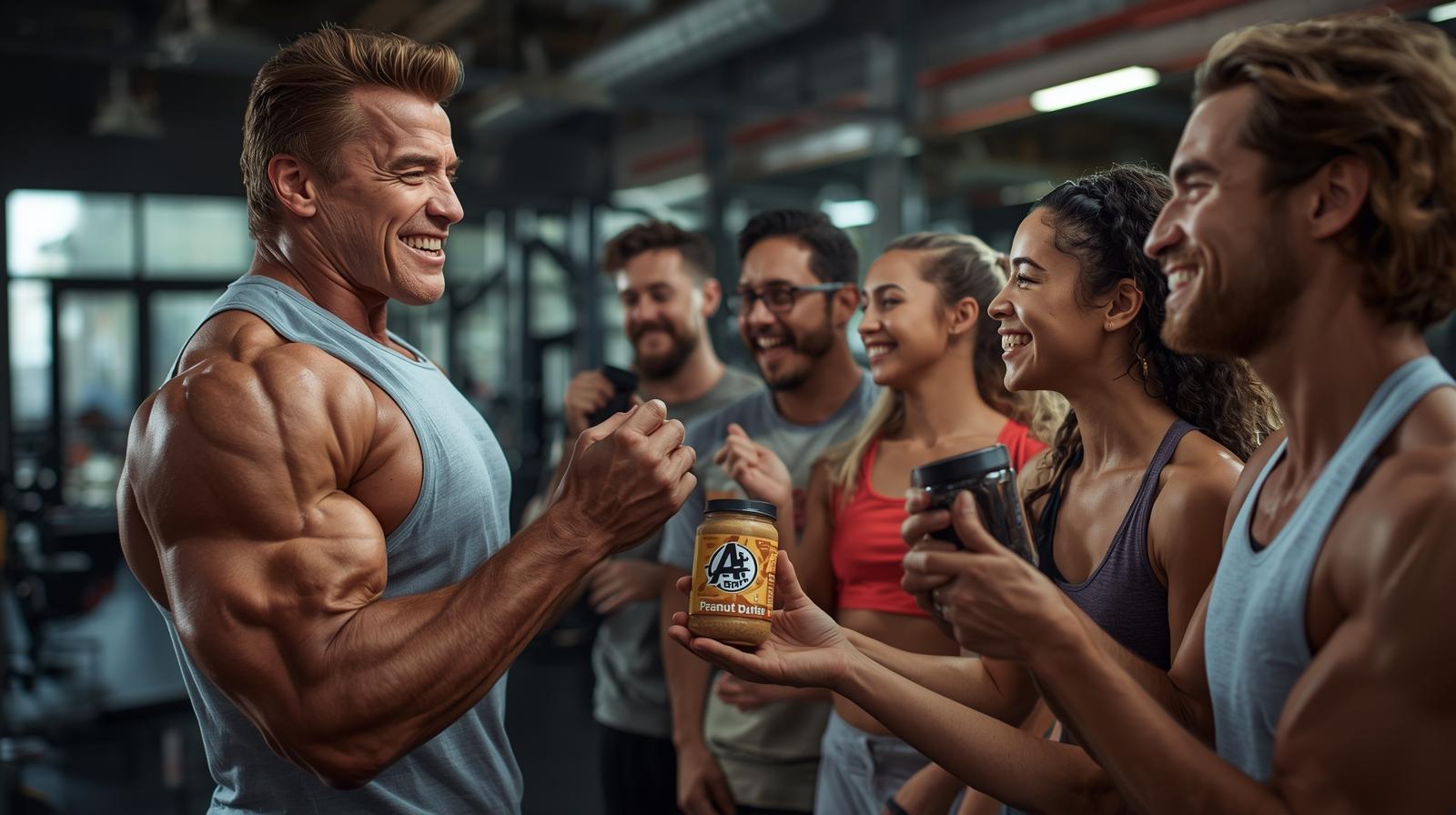 کره بادام‌زمینی و پروتئینی